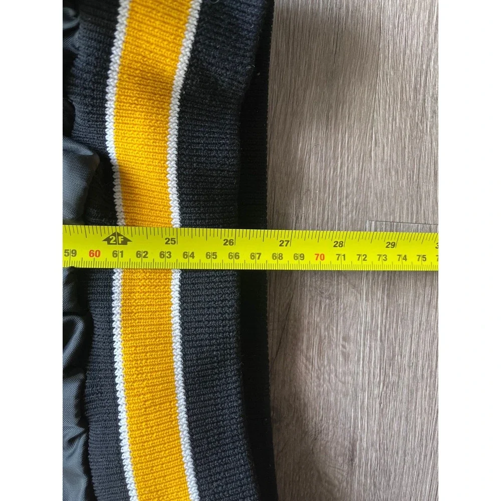 DeLONG Vintage Sportswear Boston Bruins Hockey Jacket Mens Quarter Zip Sz XL